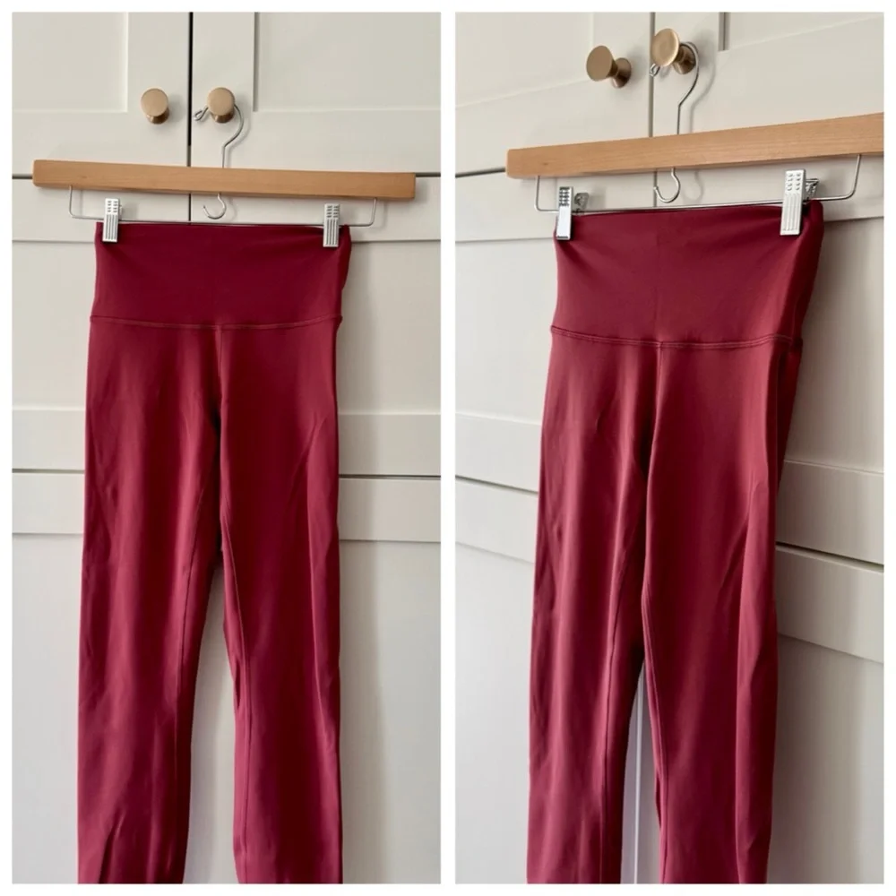Lululemon Athletica Wunder Train High-Rise Crop 23” Leggings, Mulled Wine sz. 4